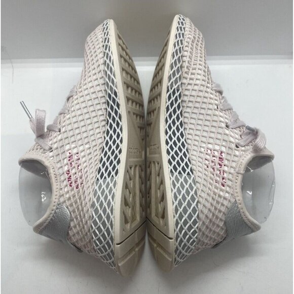 Adidas Deerupt Runner DB3054 Women's White Mesh Overlay Sneakers Shoes Lace Up - Picture 5 of 9